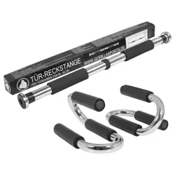 Šipka za zgibove za vrata + Fold sklekeri Set