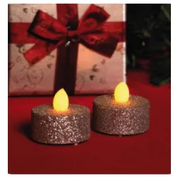 Ukrasne sveće sa srebrnim šljokicama CD2/SX