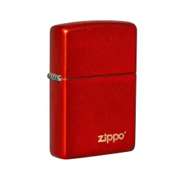 Upaljač Zippo metalik crveni logo