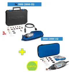 Višenamenski alat DREMEL 3000 sa 25 kom pribora 3kom + DREMEL 3000 sa 15 kom pribora
