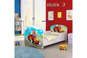 Dečiji Krevet Drveni 140x70 cm Dezen 3