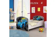 Dečiji Krevet Drveni 140x70 cm Dezen 4